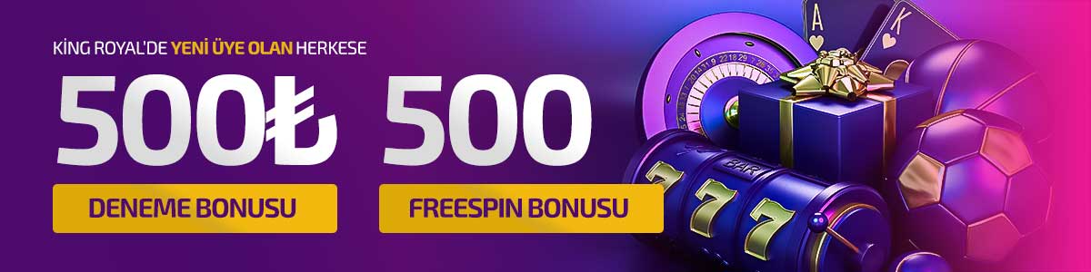 500 TL veya 500 FREESPİN DENEME BONUSU !